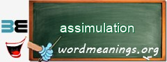 WordMeaning blackboard for assimulation
